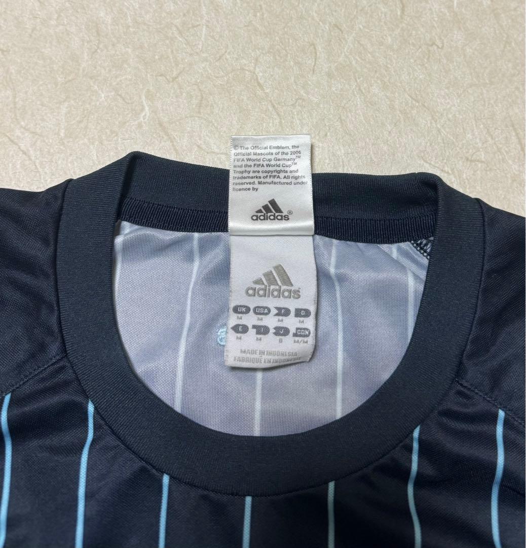 adidas アルゼンチン代表　2006 ゲームシャツ　トレーニングシャツ　短丈