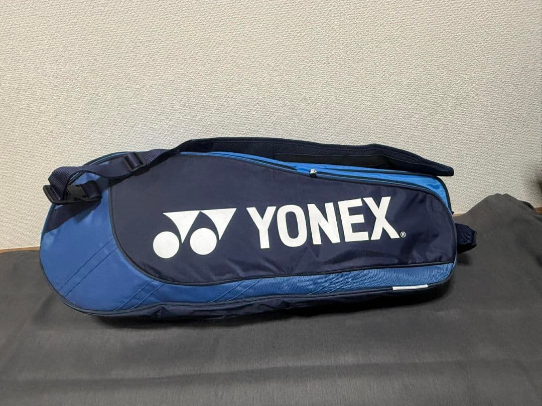 【期間限定】YONEX ラケットバッグ ブルー ショルダー付き 状態良好
