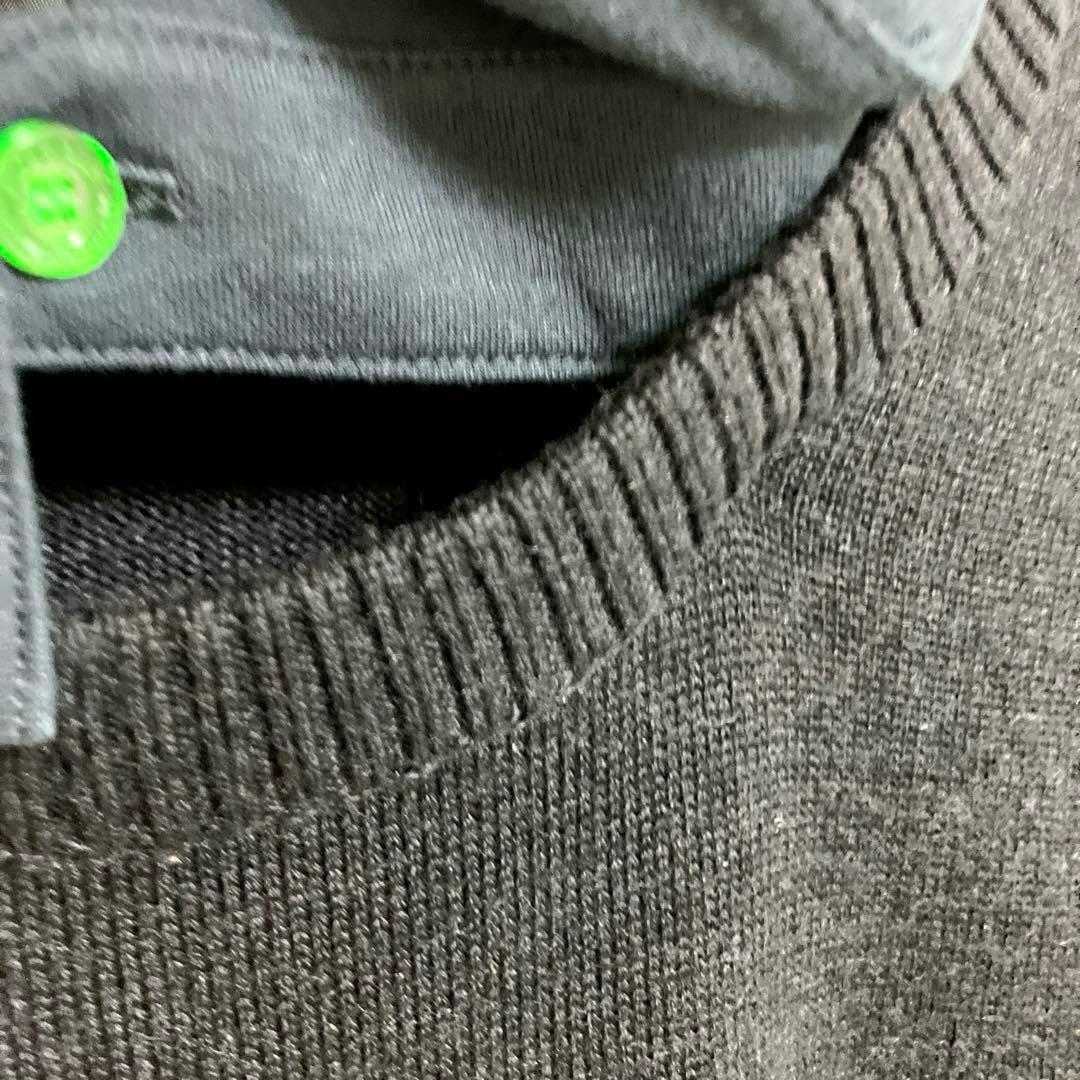 XL 極美品　ニューバランスゴルフウェア メンズ ニットセーター ブラック　黒