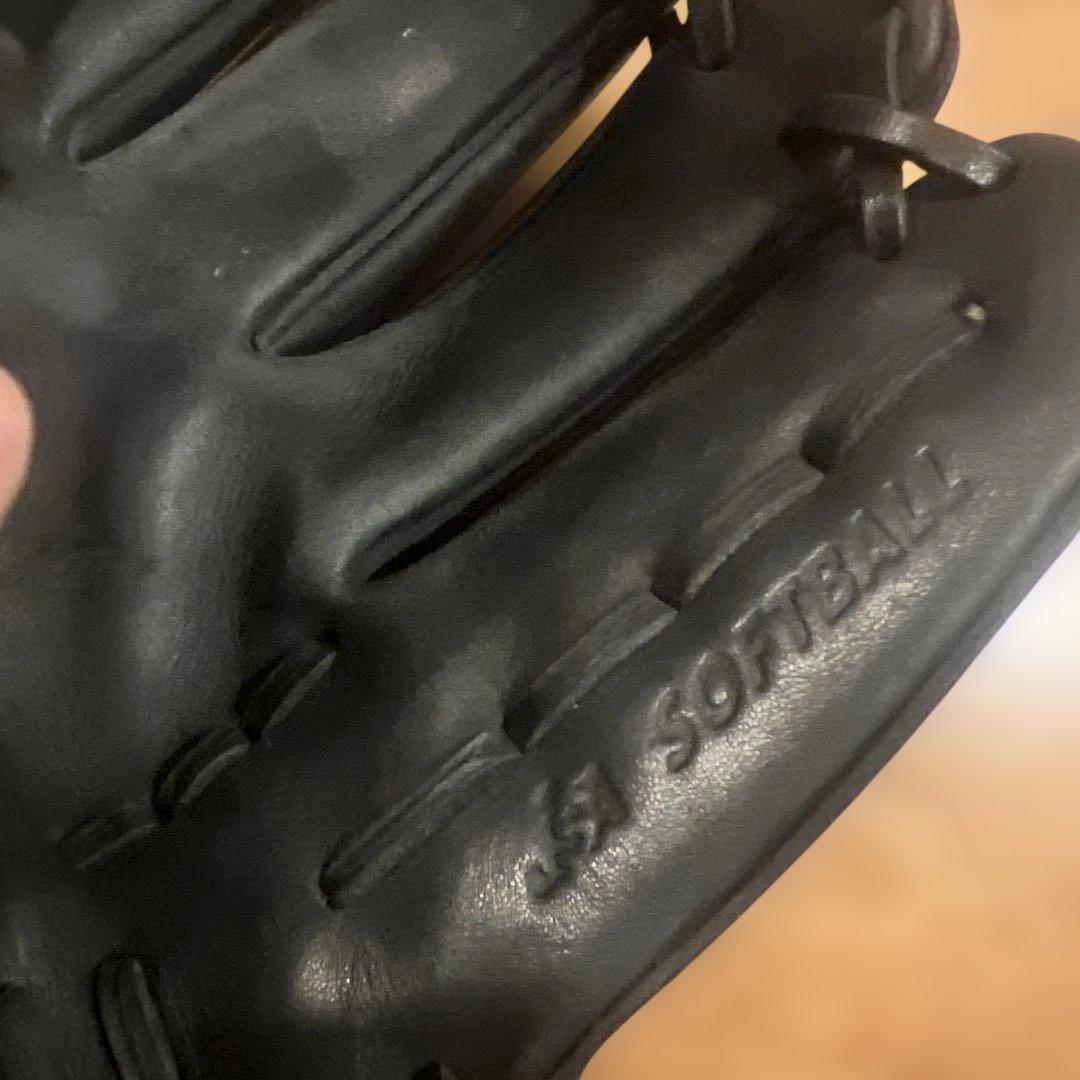 Mizuno 野球グローブ 黒/オレンジ