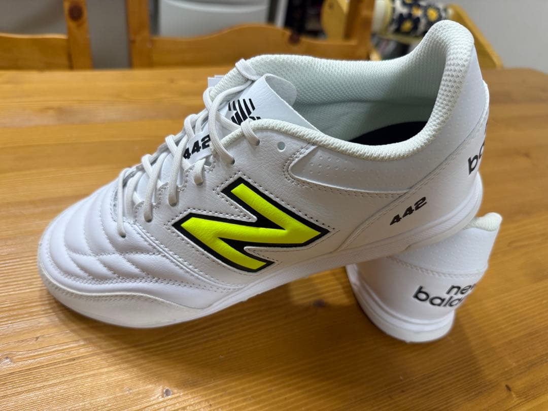 New Balance 442 ホワイト/イエロー サッカーシューズ　27cm