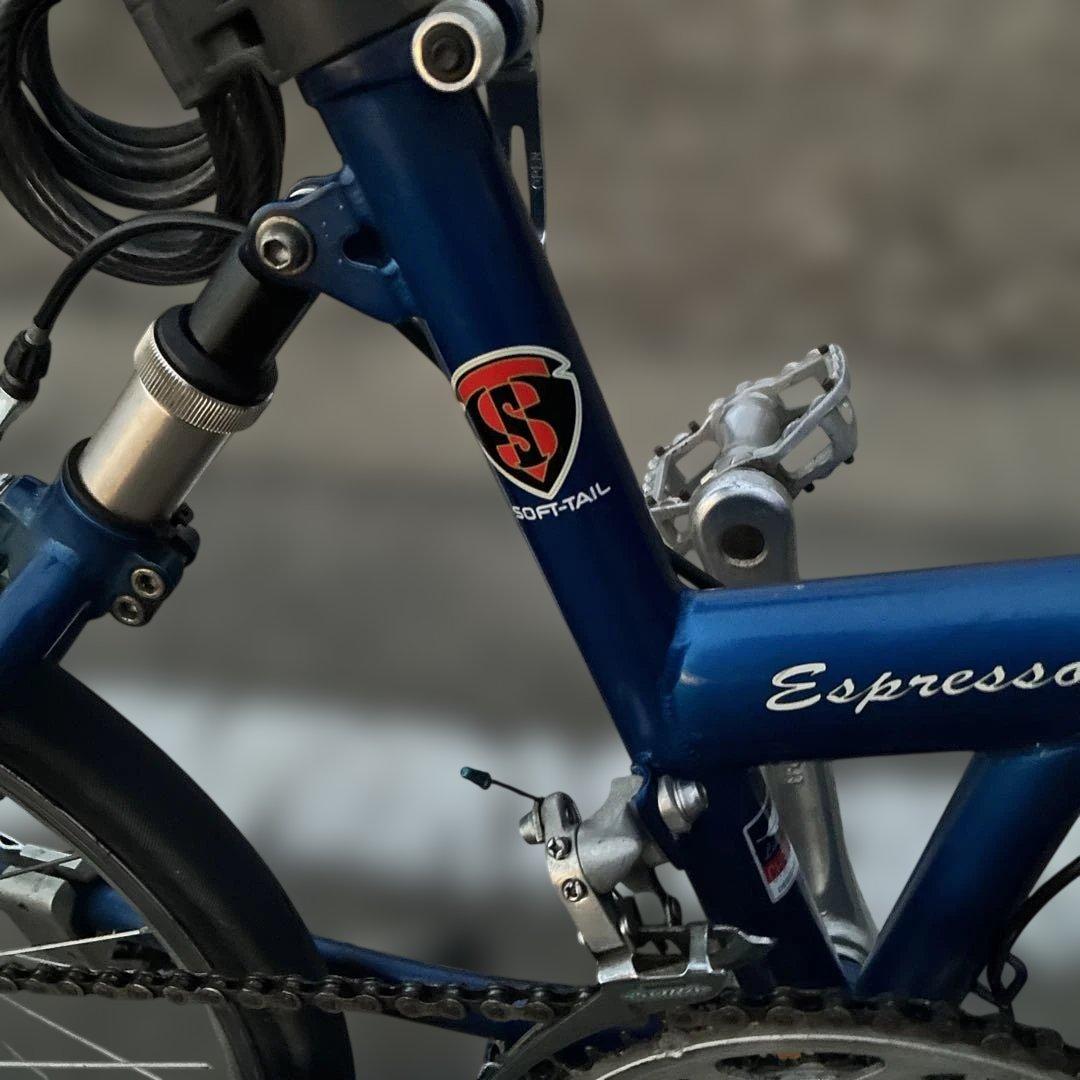 CleanSpeed Espresso 折りたたみ自転車 青