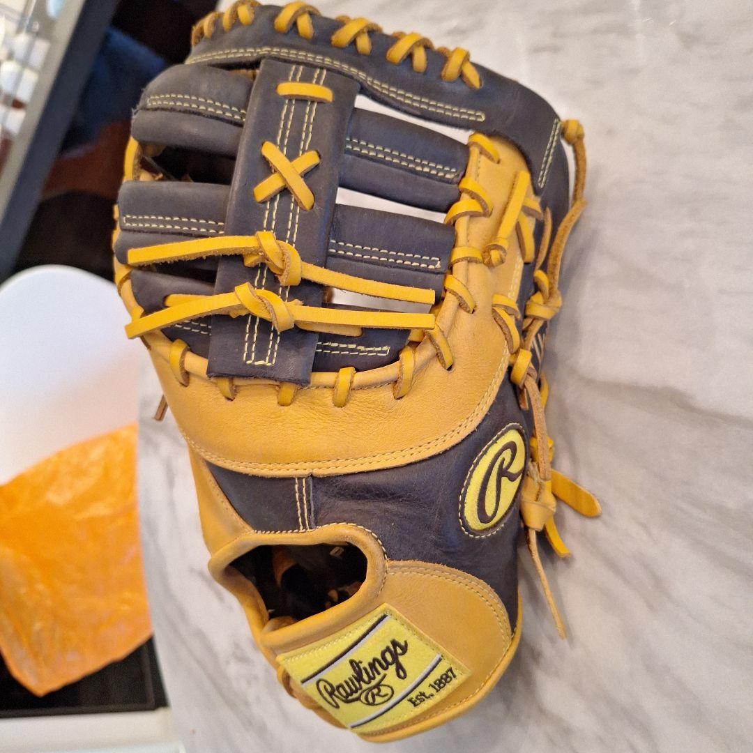 Rawlings The Gold Glove 軟式グローブ 黒/黄
