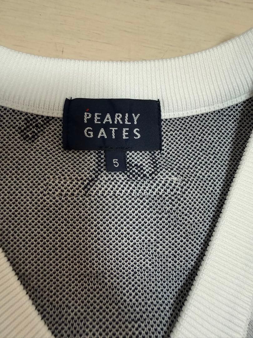 PEARLY GATESパーリーゲイツ　メンズVネックニットベスト