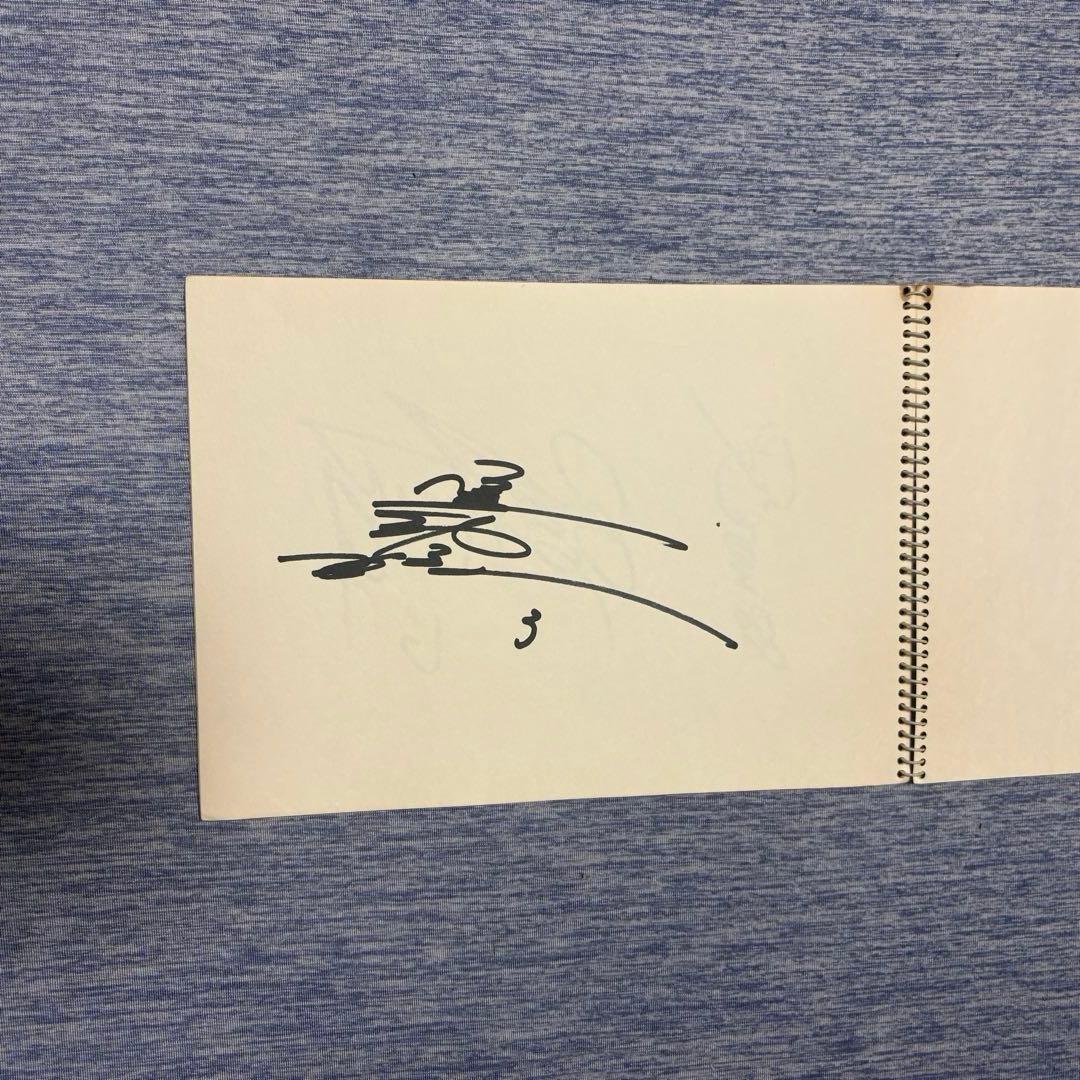 1975年　阪急ブレーブス　選手　直筆サイン　色紙