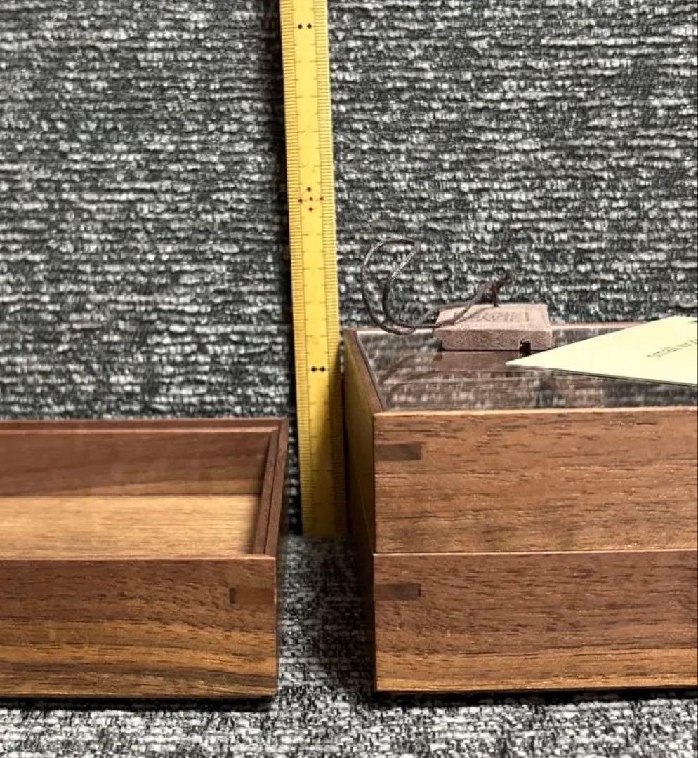 small work camp 木製小物入れ 仕切り付き　アクセサリーボックス
