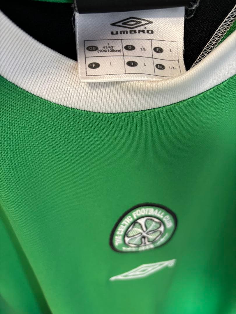 UMBRO 緑/黒 半袖スポーツシャツ L