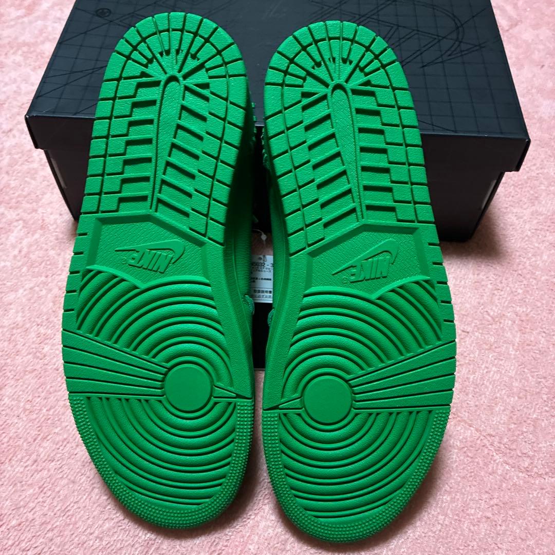 NIKE エアジョーダン　ロー　ラッキグリーン メタリックゴールド28.5cm
