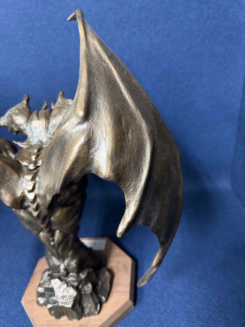 デビルマン 青銅製本漆仕上 悪魔人間 降魔 成道像 永井豪 ブロンズ像 共箱