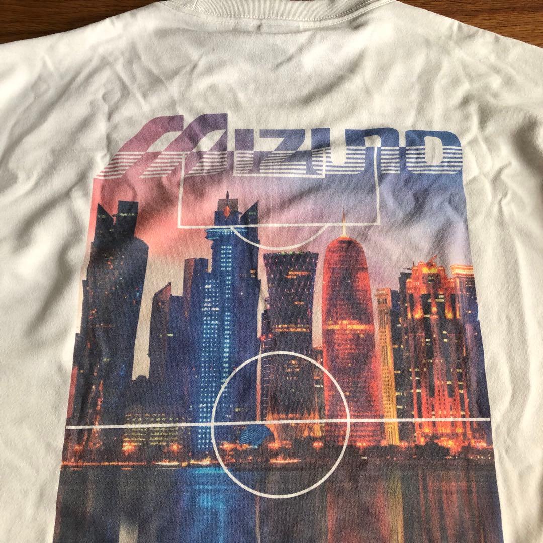 【新品】Mizuno ホワイト 長袖シャツ サッカー Mサイズ