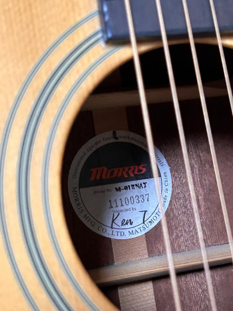 Morris M-01ⅡNAT 　　アコースティックギター