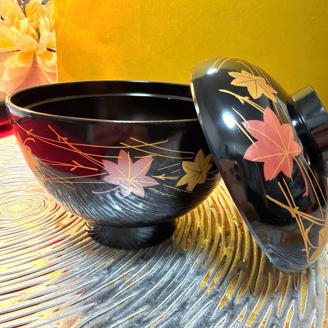 美品たち吉親子鉢　其泉窯(有田焼)賞美堂 蓋付き小丼　お椀 No.5-17