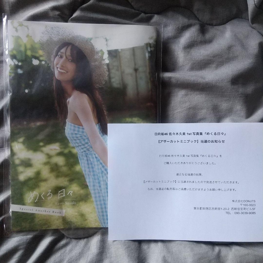 日向坂46 佐々木久美 1st写真集 めくる日々 アザーカットミニブック 当選品