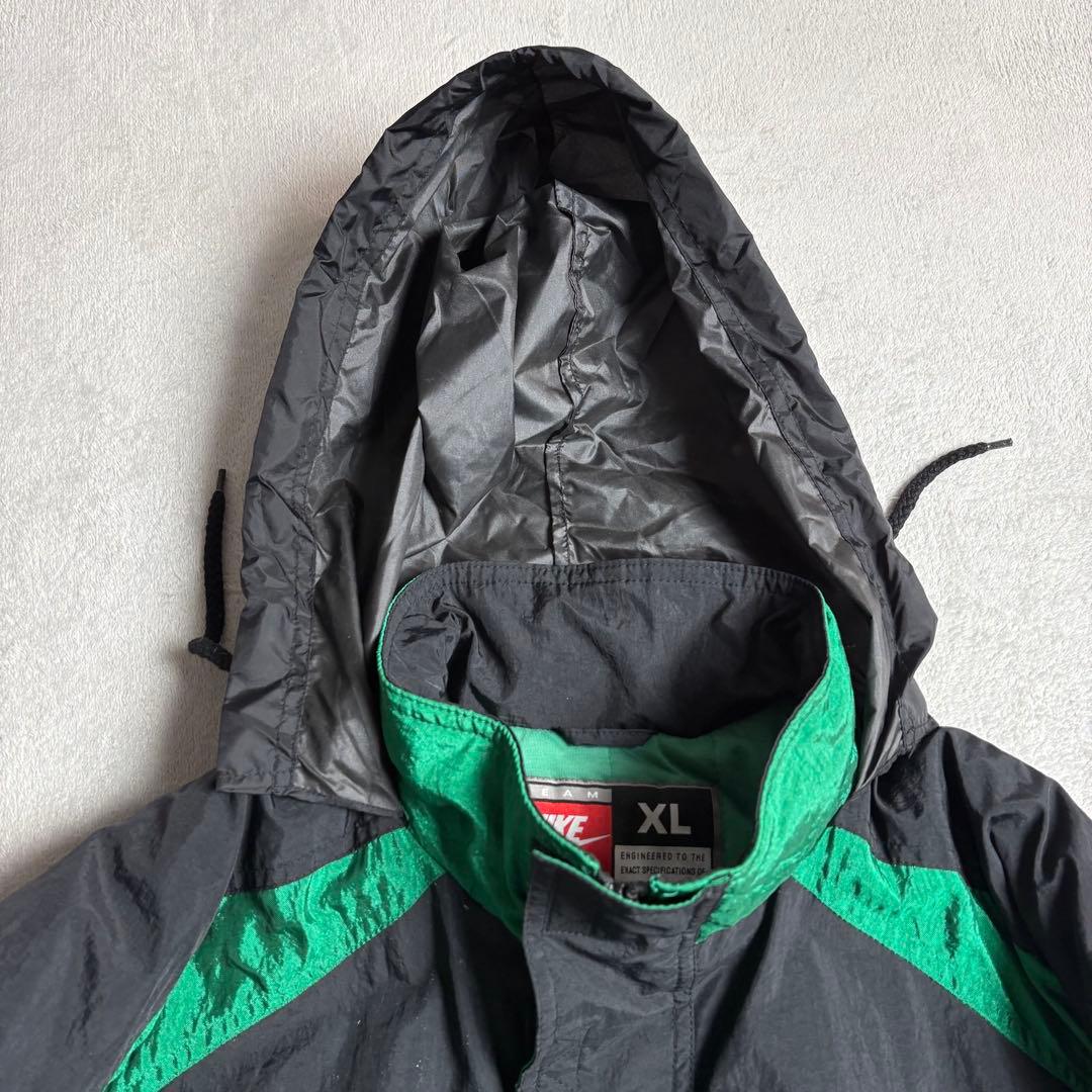 90s Jリーグ　読売ヴェルディ　NIKE ナイロンベンチコート　ホームカラー