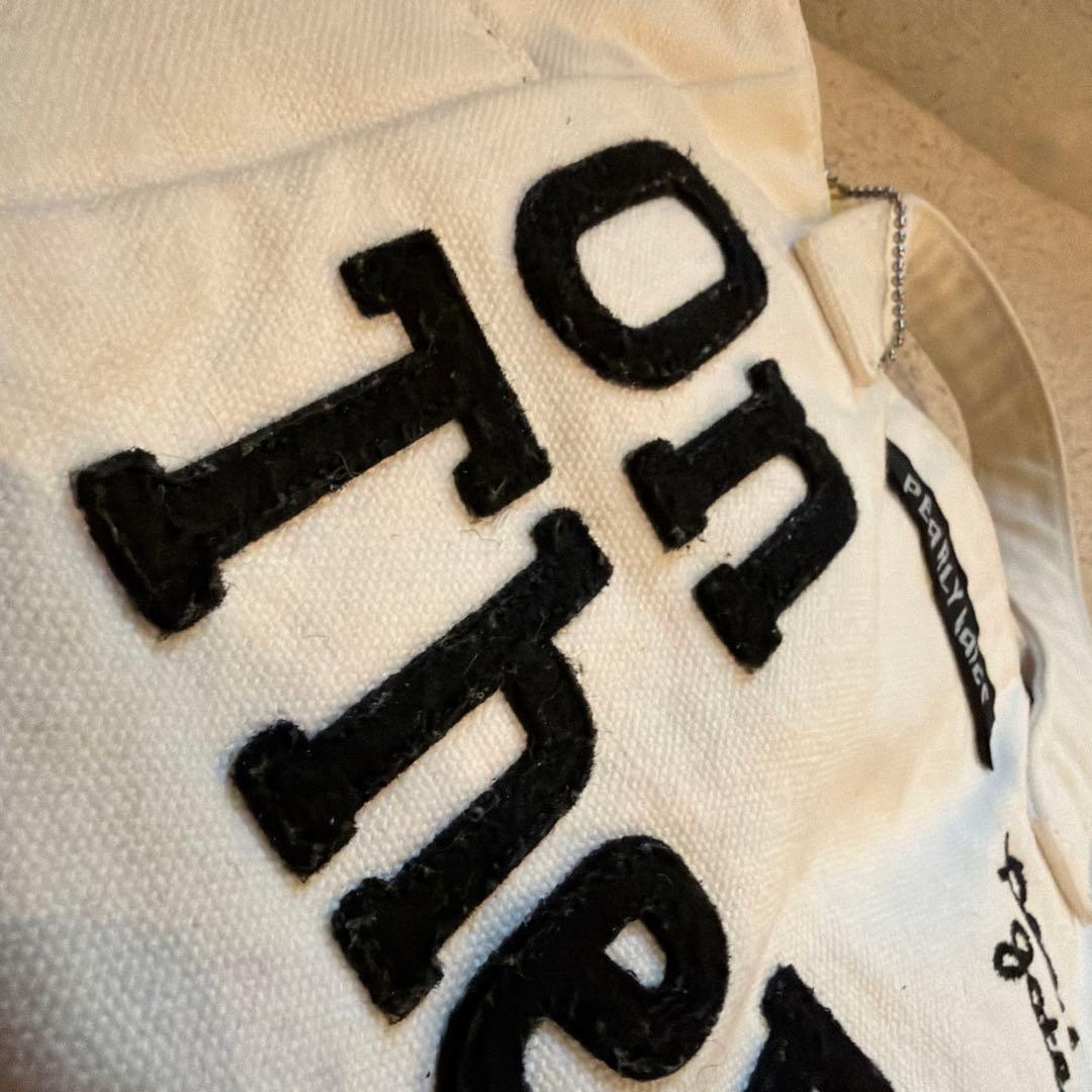 パーリーゲイツ　ゴルフバック　カートバッグ　白　黒トート　ニコちゃん