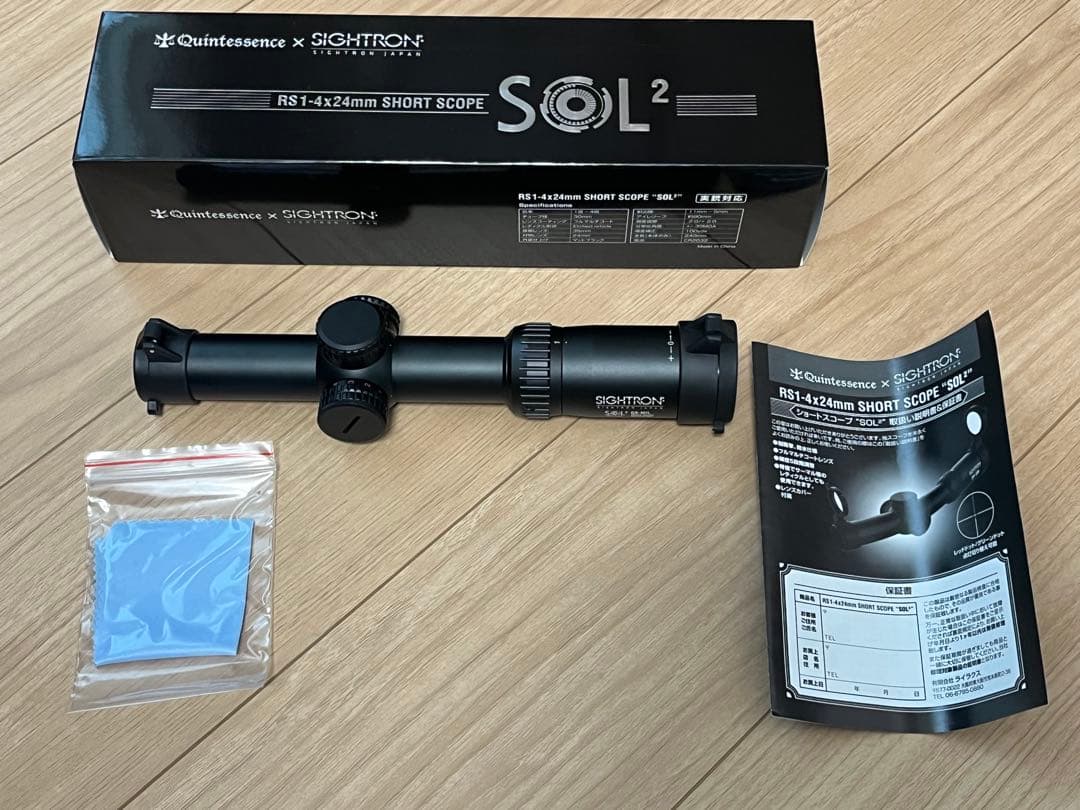 LAYLAX RS1-4×24mm ショートスコープ SOL2 サイトロン　M4