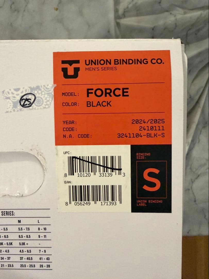 UNION FORCE スノーボード ビンディング ブラック