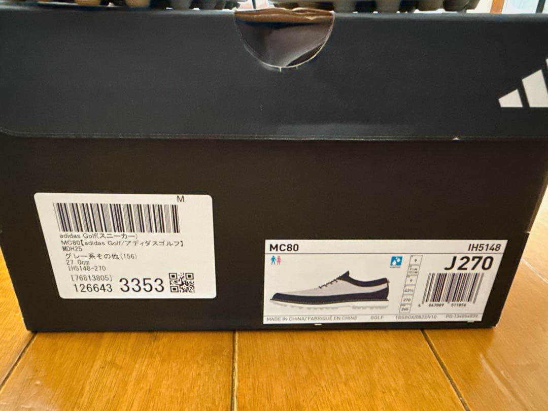 adidas GOLF MC80 27cm グレー／ネイビー