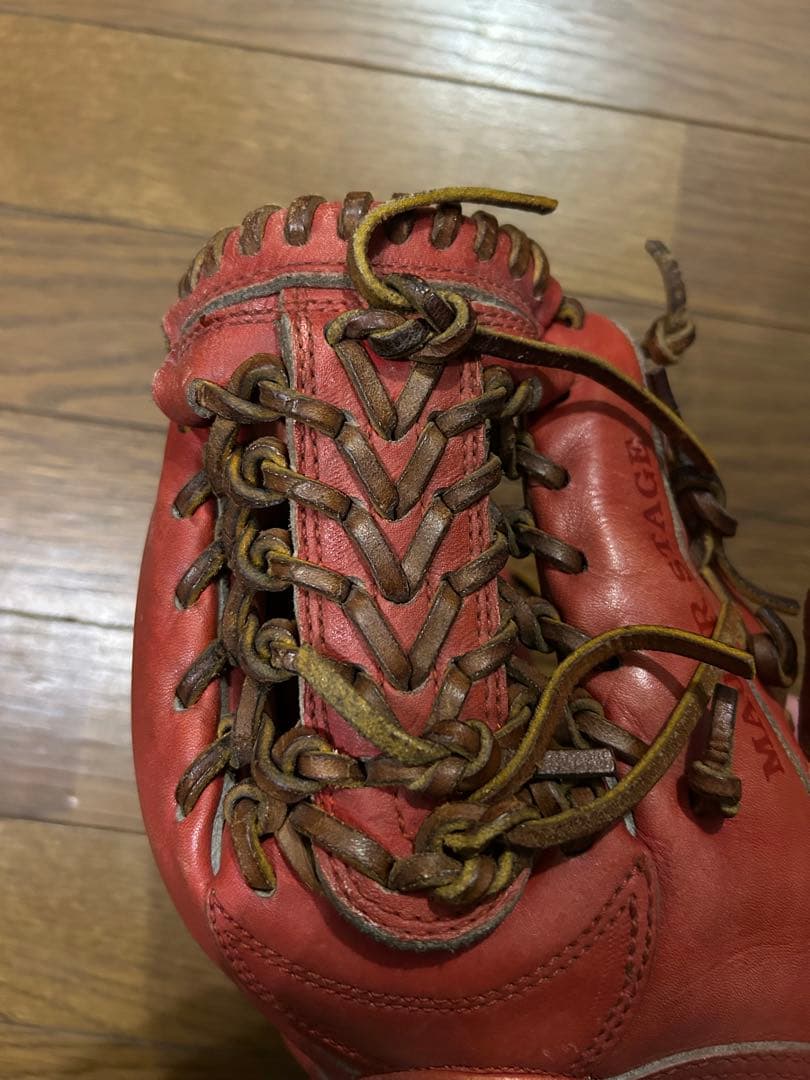 メジャーステージ 軟式グローブ 赤