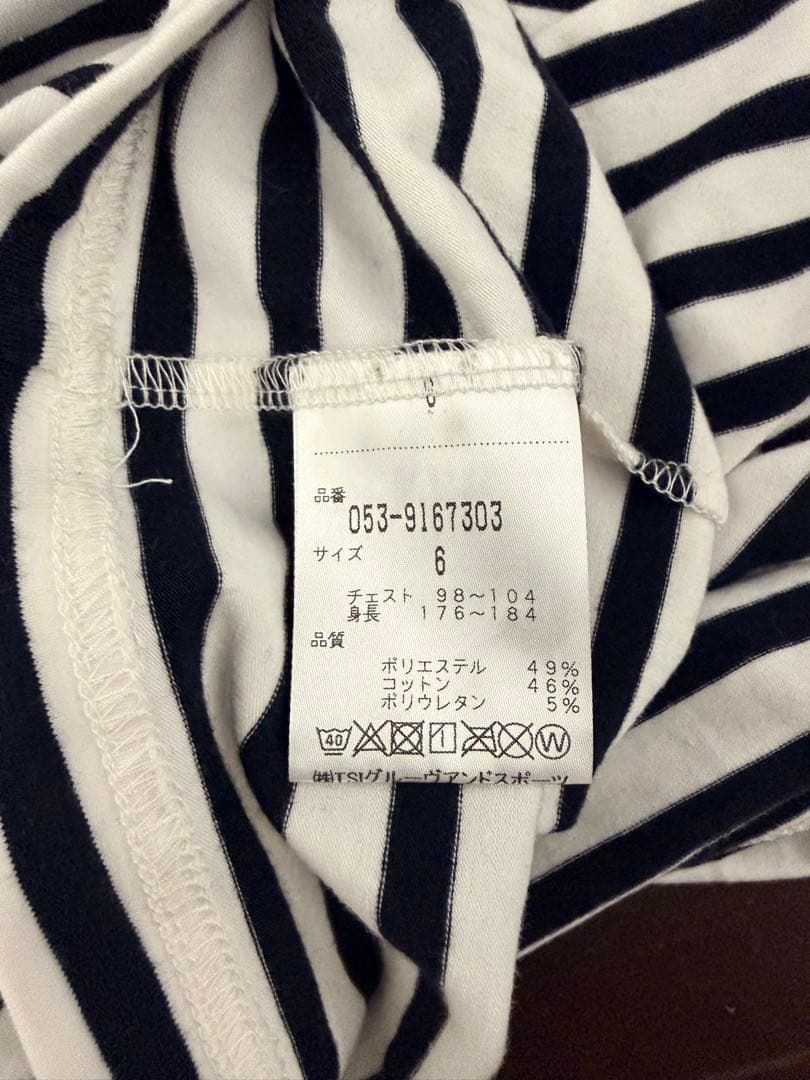 PEARLY GATES ストライプシャツ サイズ6 美品
