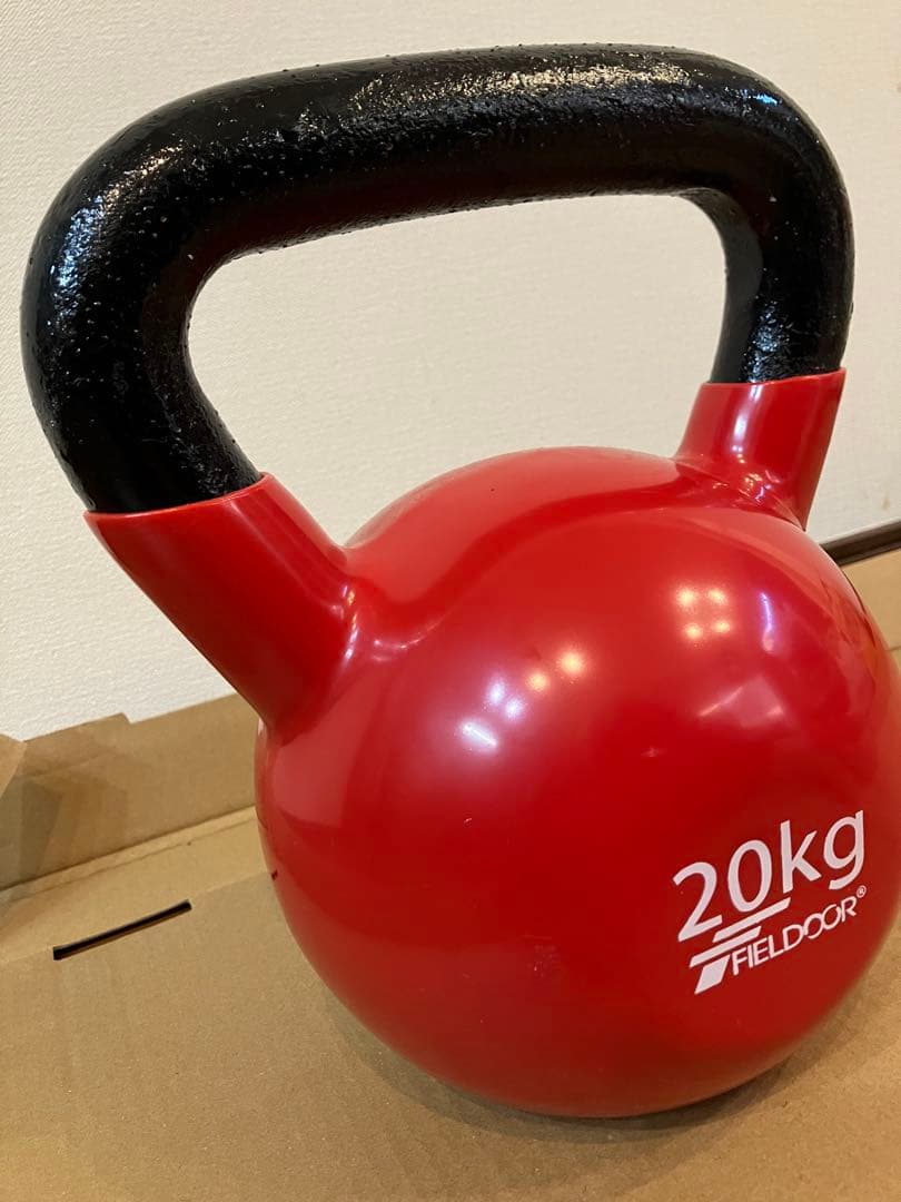 FIELDDOOR フィールドア　20kg ケトルベル　トレーニング　宅トレ　赤