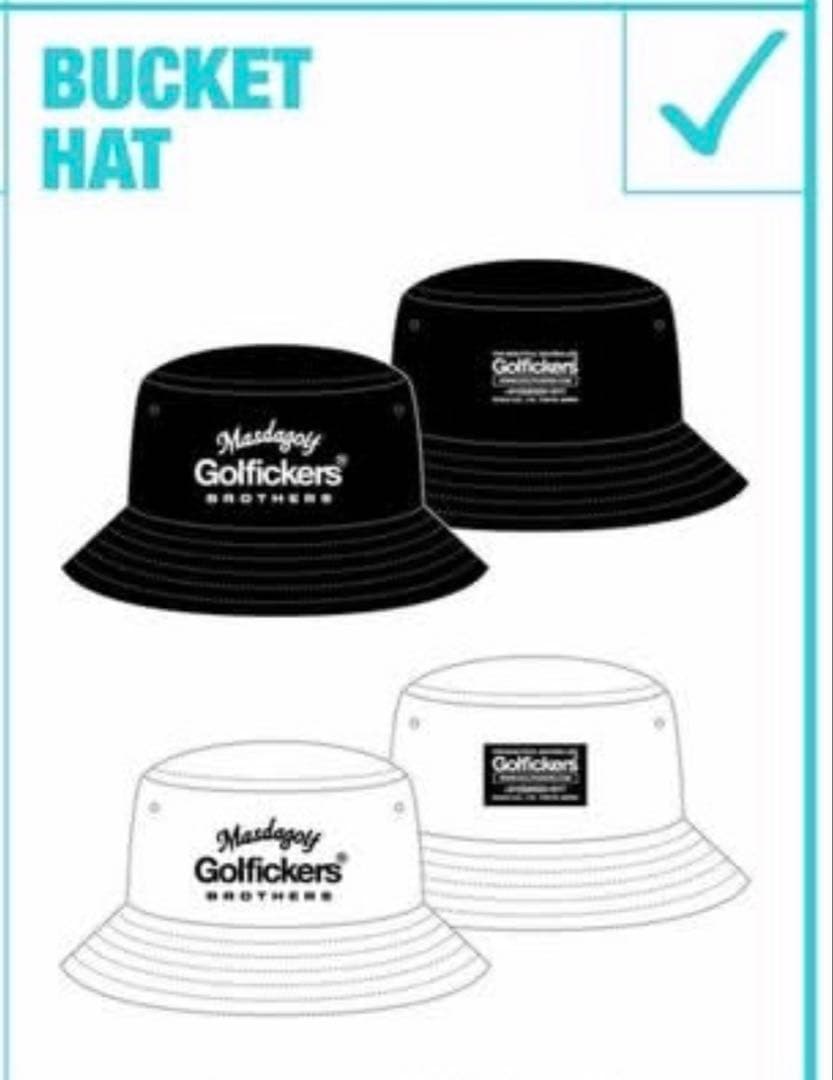 Golfickers ゴルフィッカーズ BUCKET HAT バケハ 帽子 白