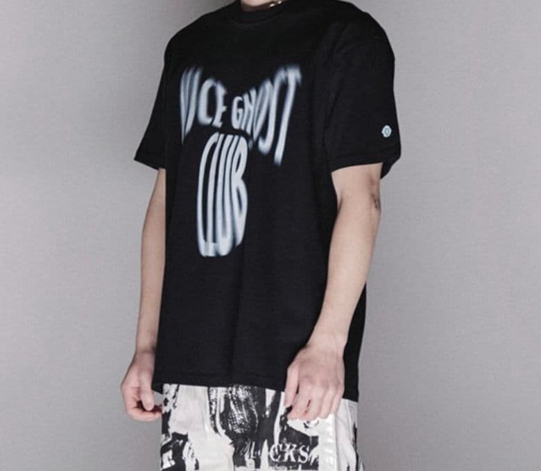 宮脇咲良着用 NICE GHOST CLUB スクリーム Tシャツ 黒