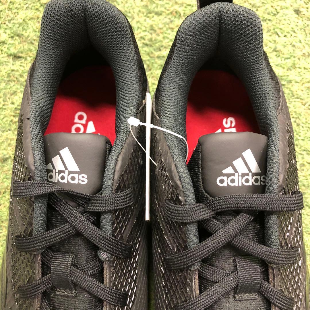 adidas 野球スパイク　金属　ブラック　27.0cm