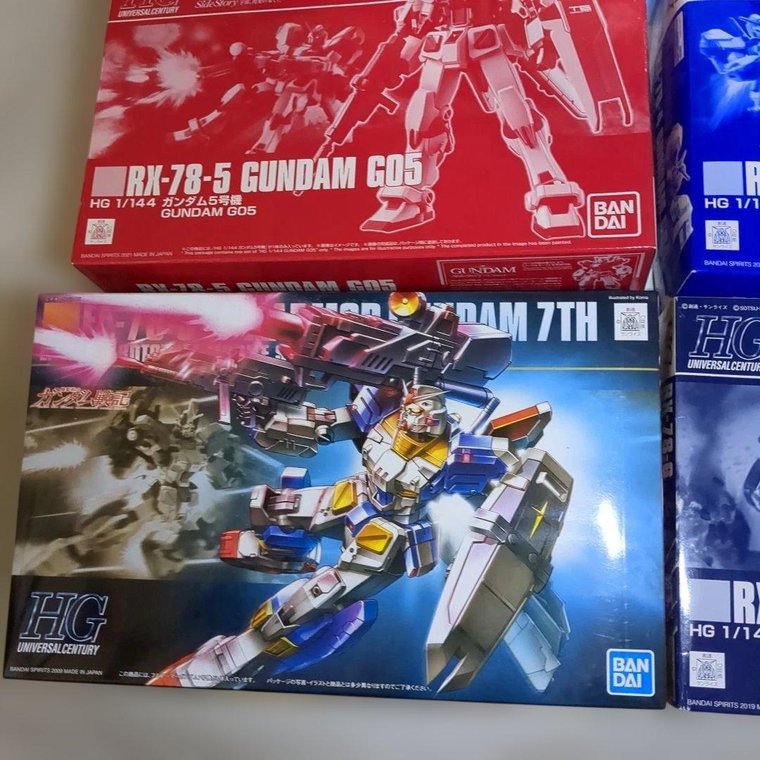 バンダイ フルアーマーガンダム　4.5.6.7号機4.5.号機クリァー6個セット