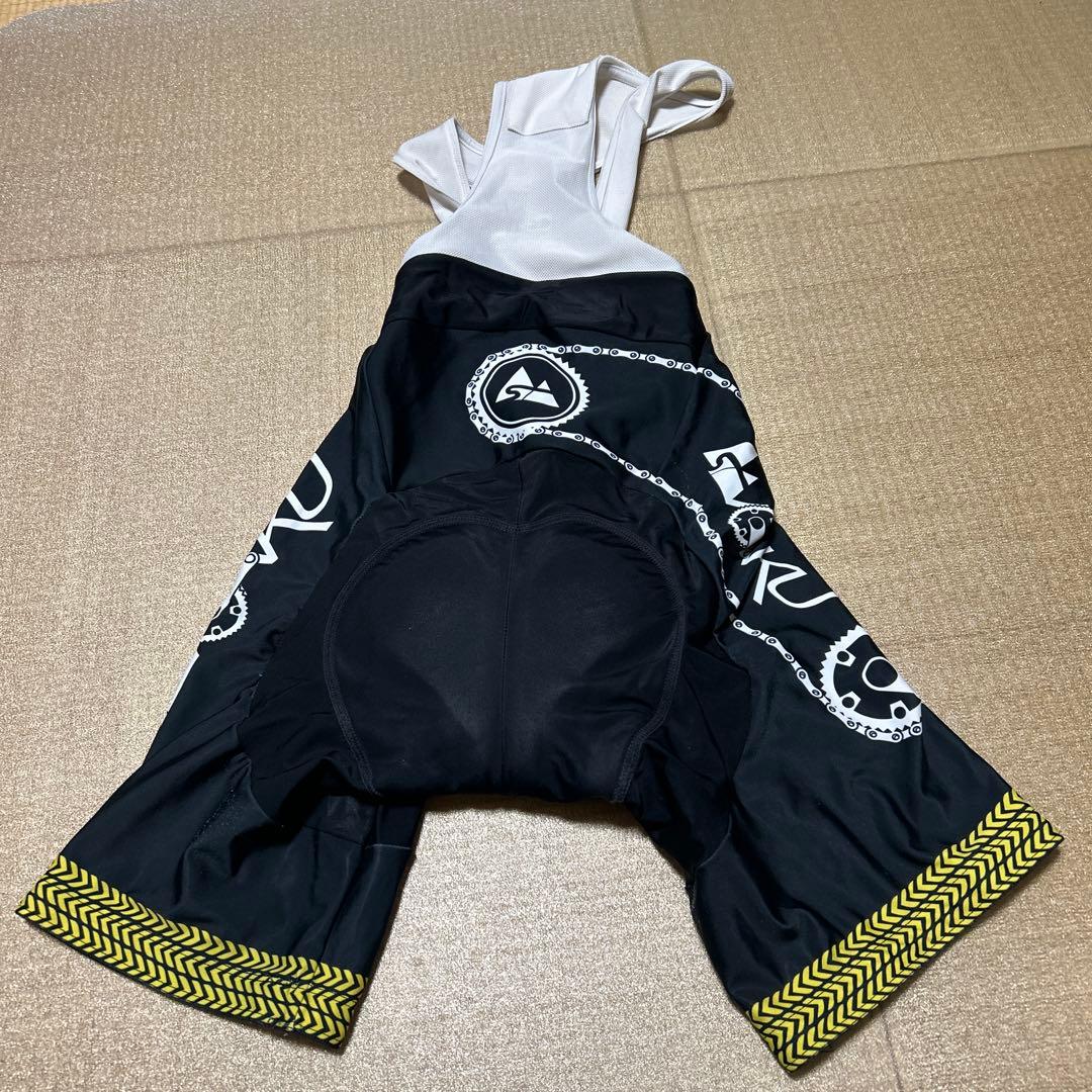 チャンピオンシステム　オリジナルデザインサイクルジャージ 半袖 黒 ロゴ入り