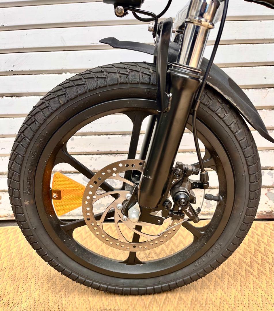 ②【美品】折りたたみ式電動アシスト自転車