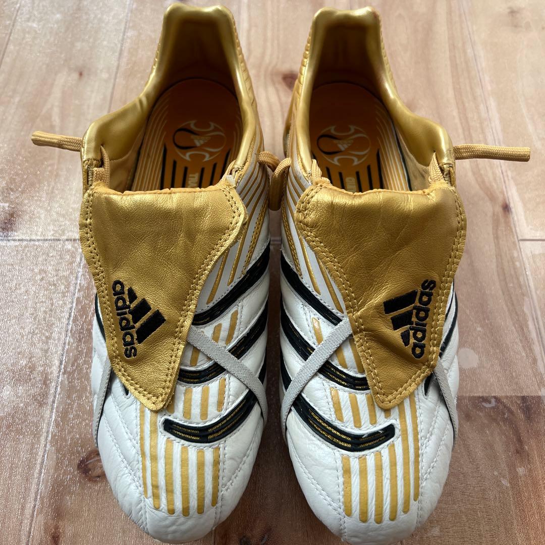 未使用　adidas プレデターアブソリュートFG ホワイト/ゴールド　25.5