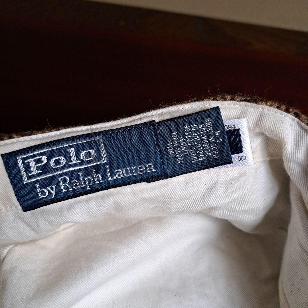 【wool100%×牛革】RALPH LAUREN　Polo メンズ　ハンチング