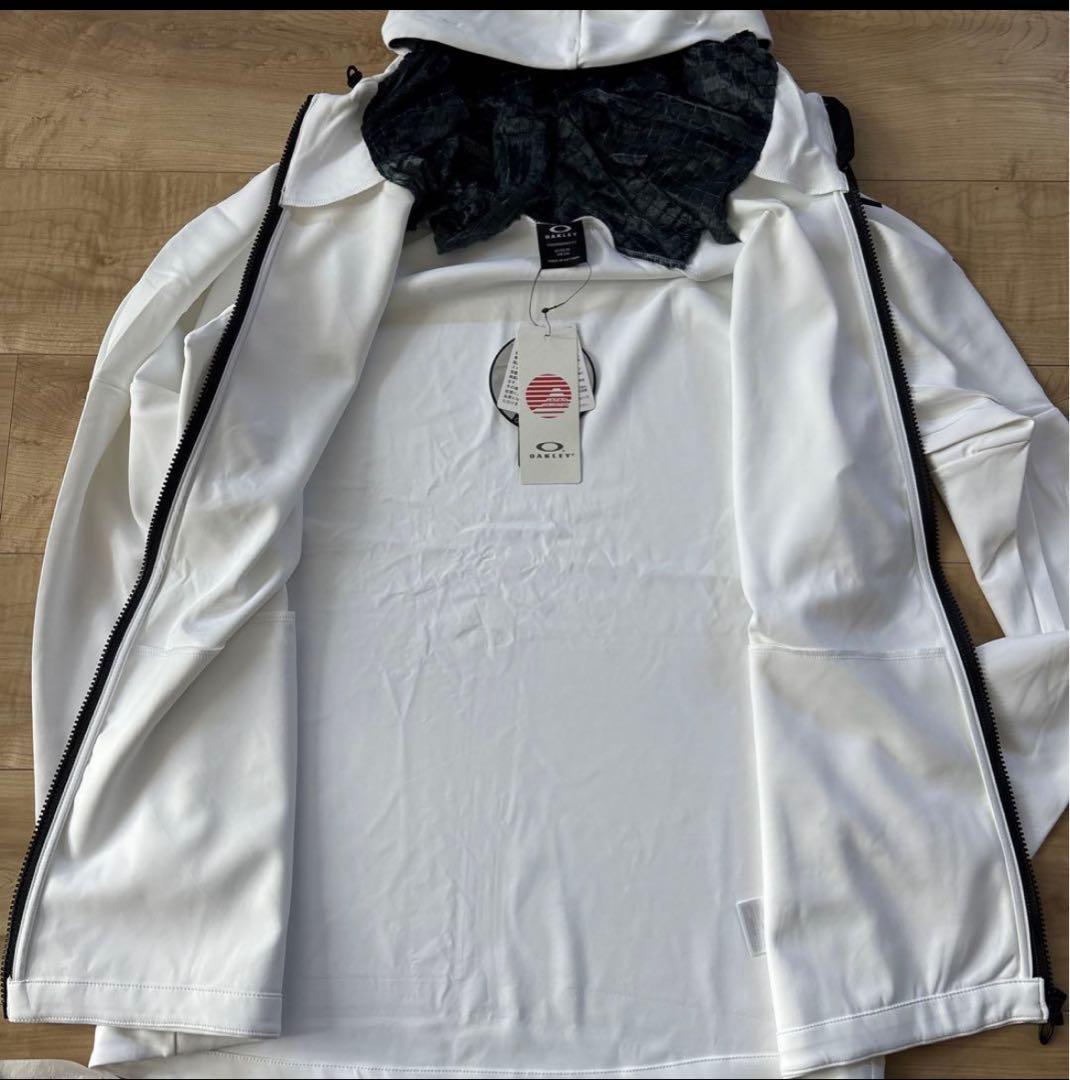 新品　オークリー　メンズ　トレーニングジャケット　ストレッチ　フード　XL