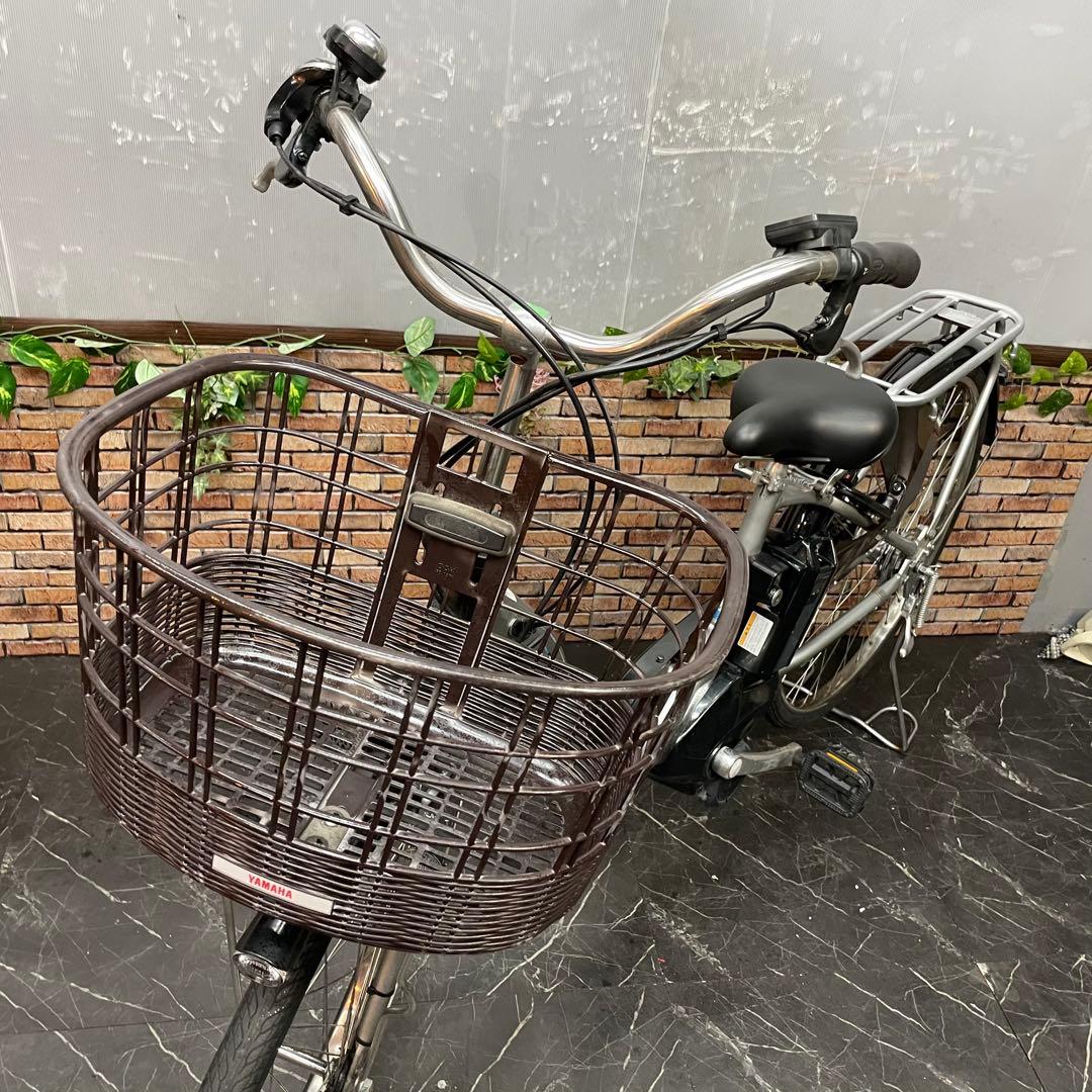 【44】電動自転車 YAMAHA PAS With シルバー 26インチ