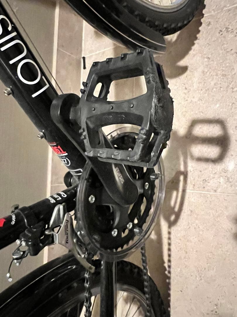 らこ　美品　LOUIS GARNEAU 自転車 22インチ 黒　着払　手渡