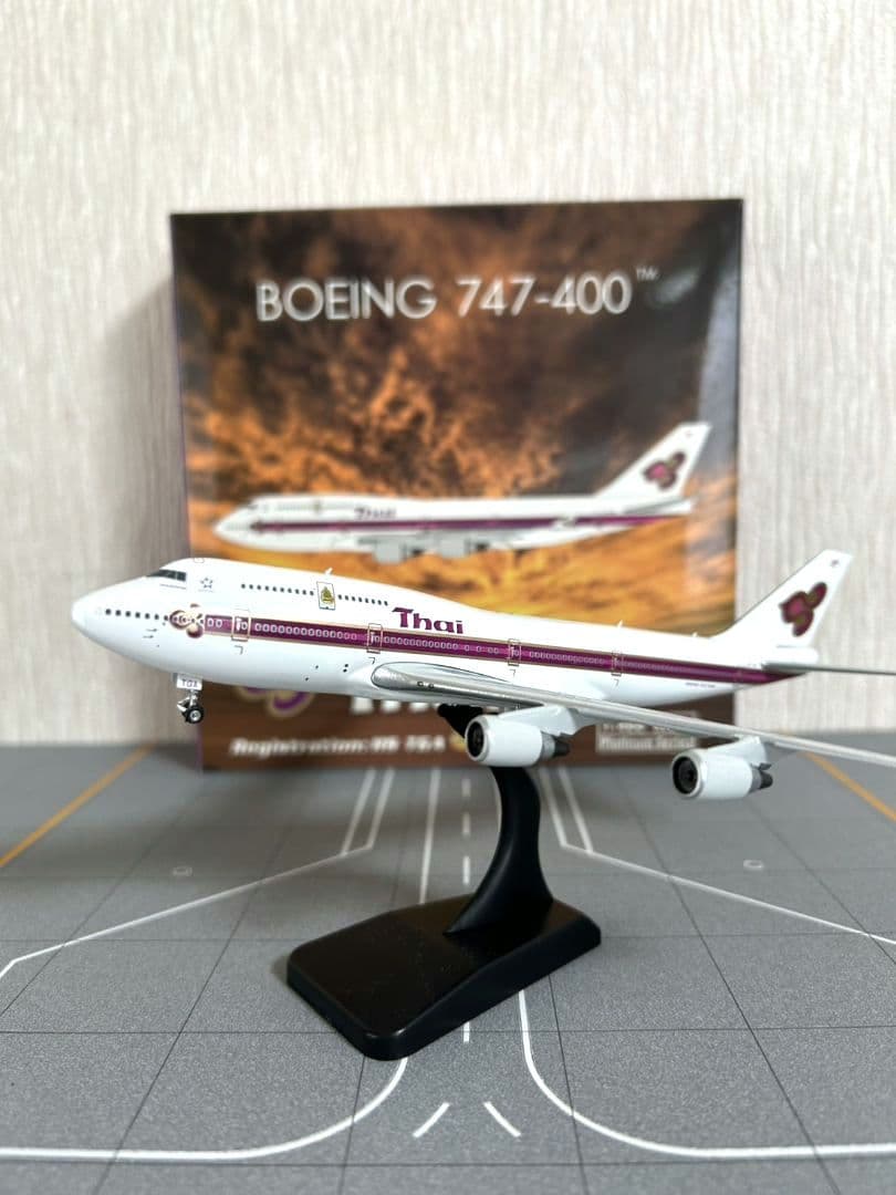 ♪︎Boeing 747-400 タイ航空 ジャンボ 1/400スケール