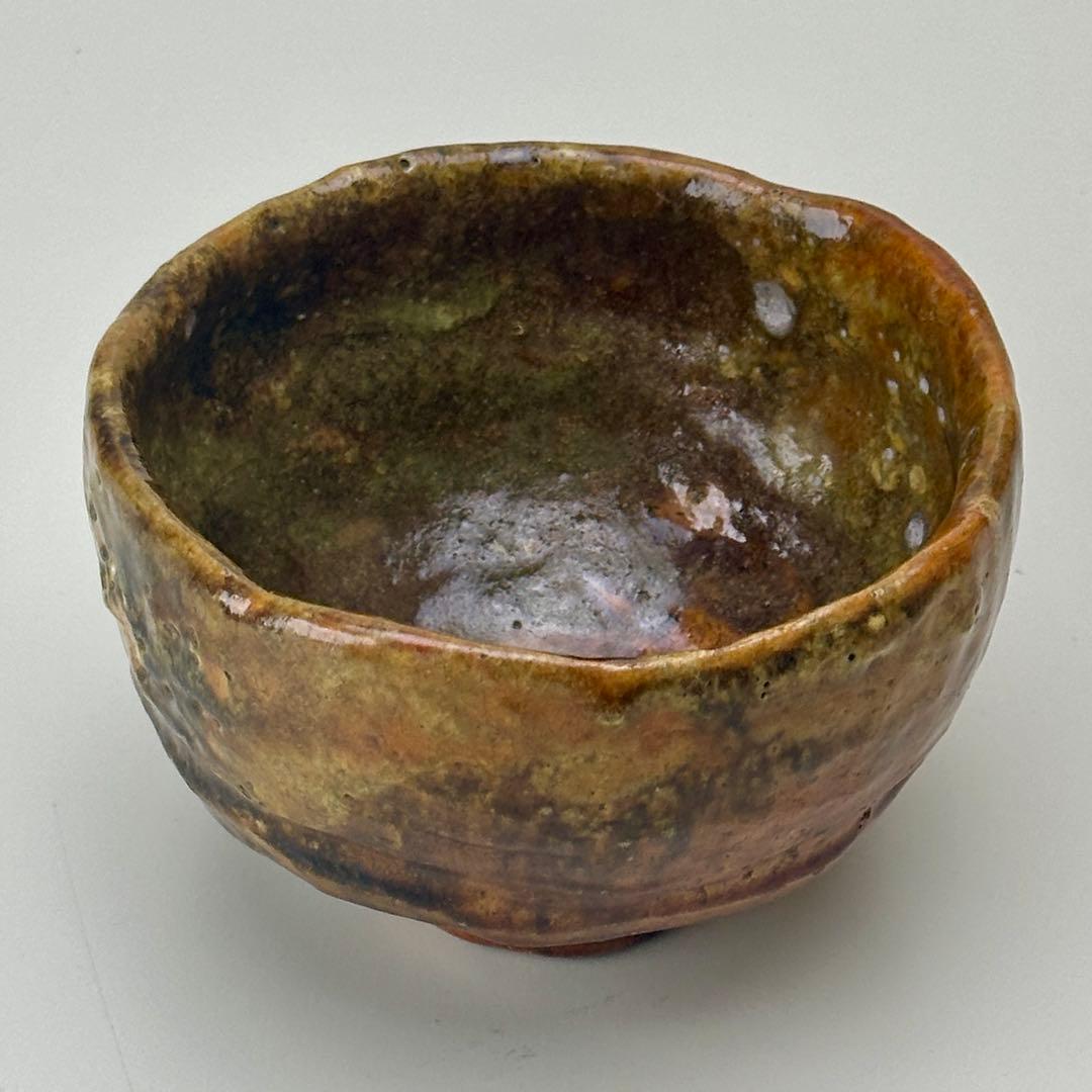 嵯峨焼 楽焼茶碗 時代箱付 茶道具 江戸時代