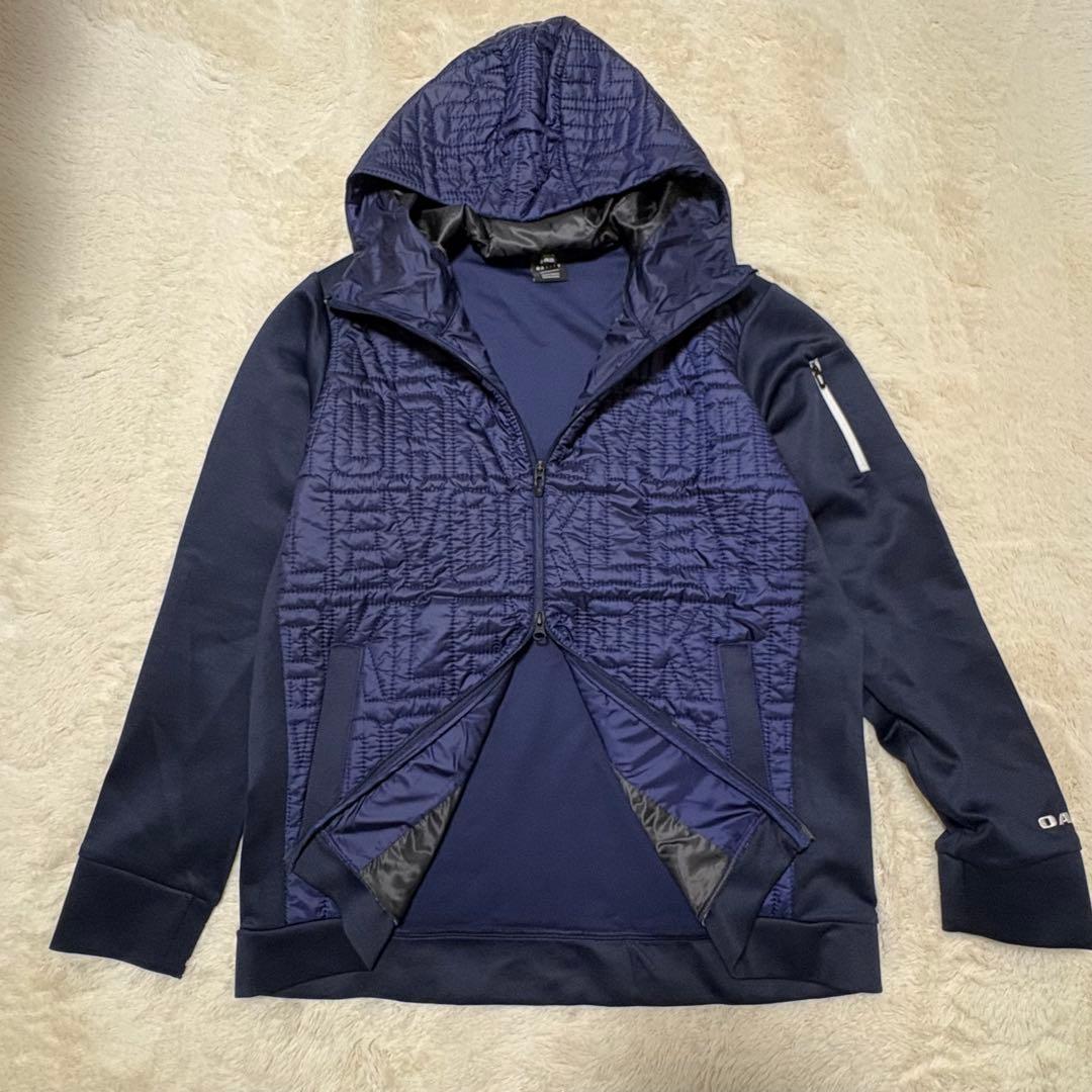 美品 OAKLEY ハイブリッドフリースジャケット ブルゾン ゴルフウェア