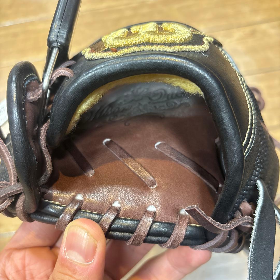 Wilson ワールドシリーズ 黒 レザー グローブ 右投げ用