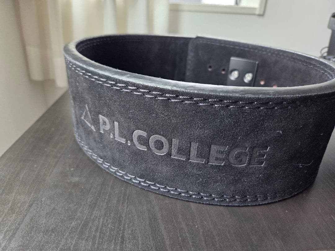 P.L.COLLEGE ブラックトレーニングベルト