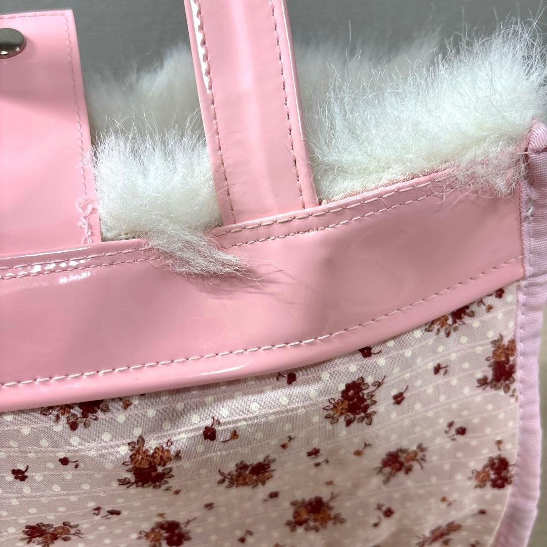 Chacott チャコット　バレエ　レッスンバッグ　キッズ　ピンク　ファー