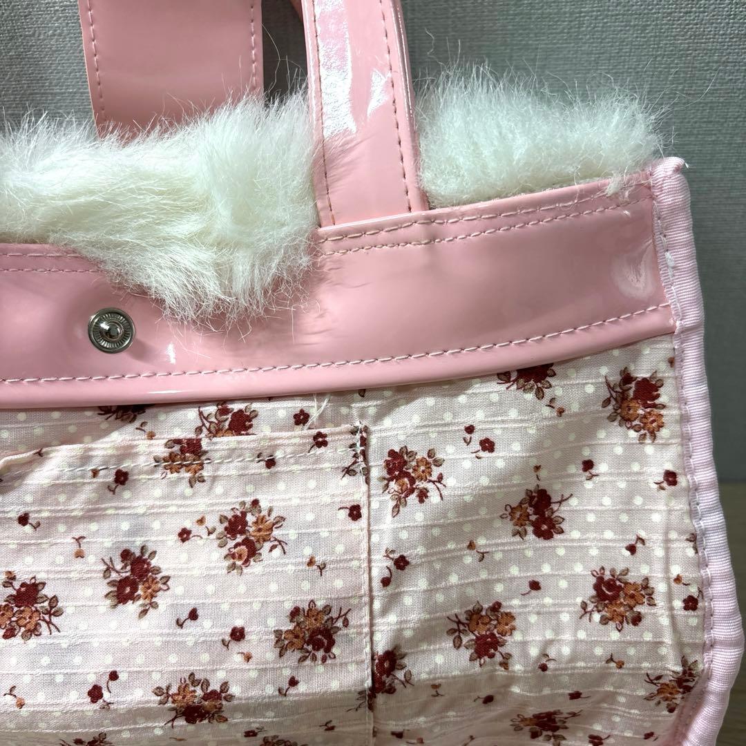 Chacott チャコット　バレエ　レッスンバッグ　キッズ　ピンク　ファー