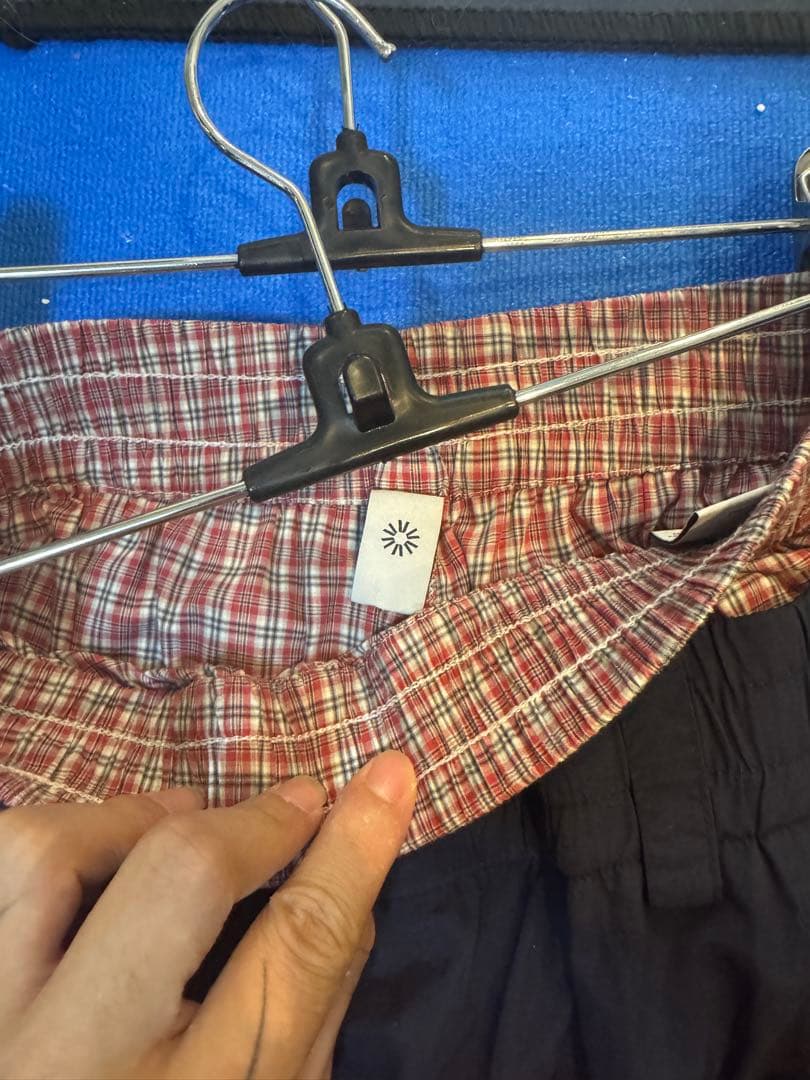 baggy opium y2k レッド サッカー風ハーフパンツ