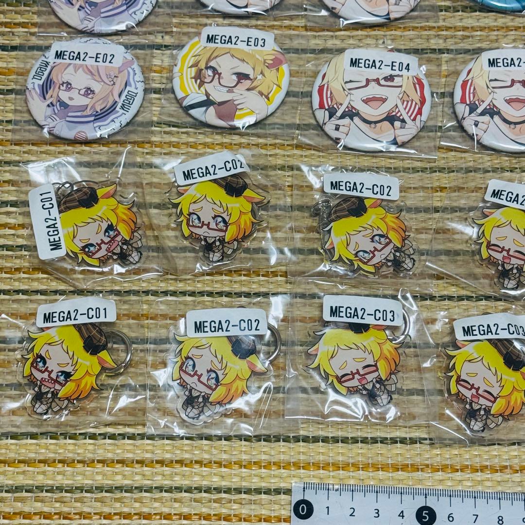 歌い手 mega ウェブポン 缶バッジ アクリルキーホルダー クリアチャーム 。