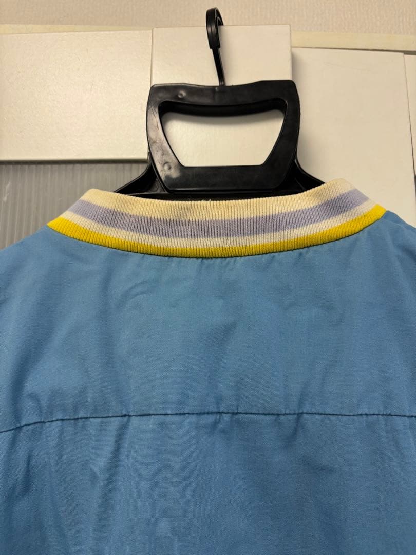 水色 1908 Lacoste zip up sports jacket
