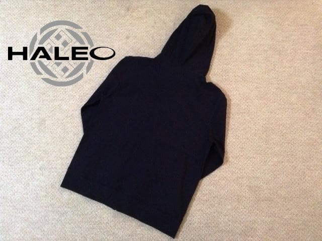 ハレオ カーゴジップフーディー パーカー 黒 ブラック XXL ジム HALEO
