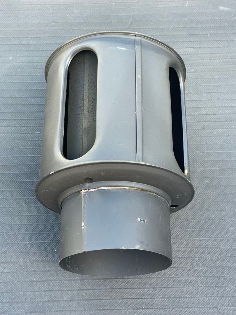 ホンマ製作所 黒耐熱 煙突3本 丸トップ エビ曲 106mm