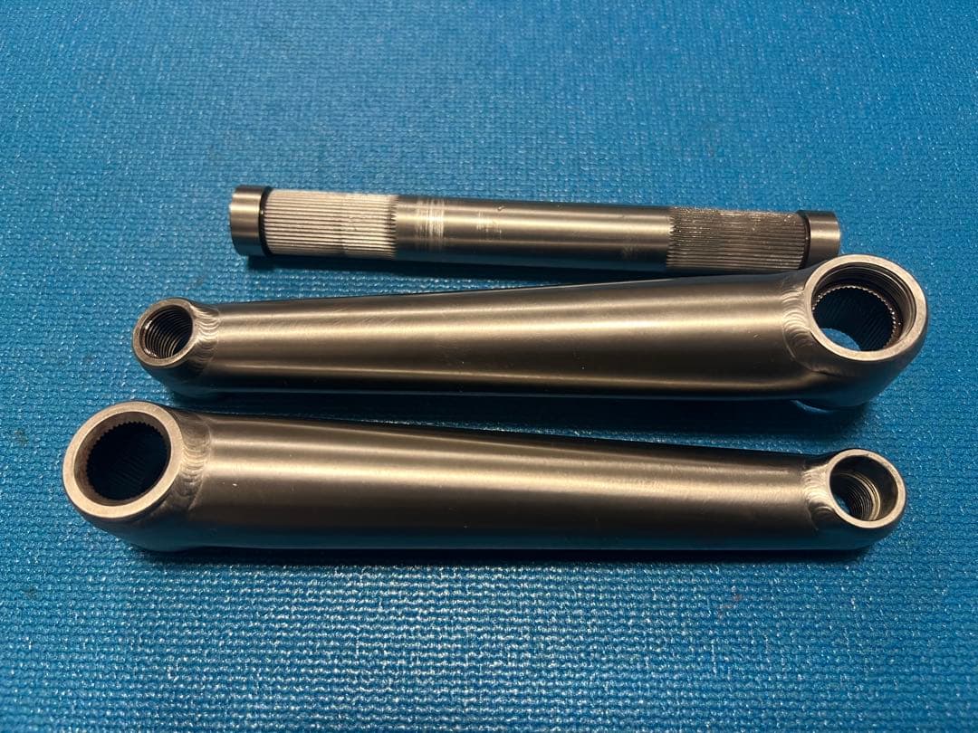 BMX用3pcs Titanium Cranks,165mm,19mm6inch