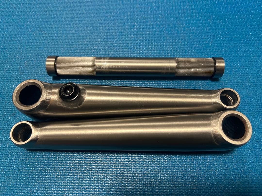BMX用3pcs Titanium Cranks,165mm,19mm6inch